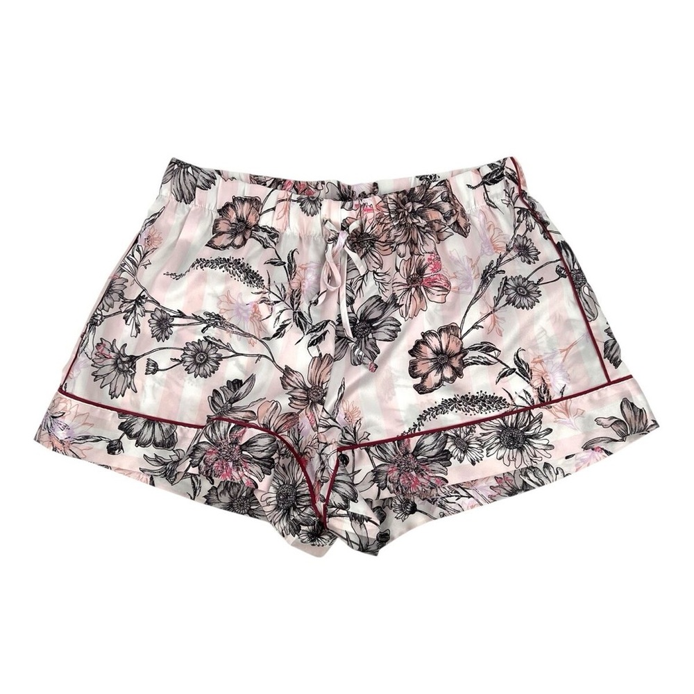 🌸 VS | satin Floral Print Women's PJ Shorts
